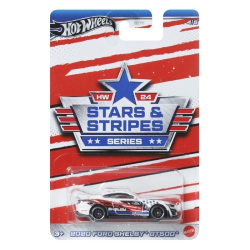 Hot Wheels Ünnepi kisautó 4/5 - Stars and Stripes Series 2020 Ford Shelby GT500