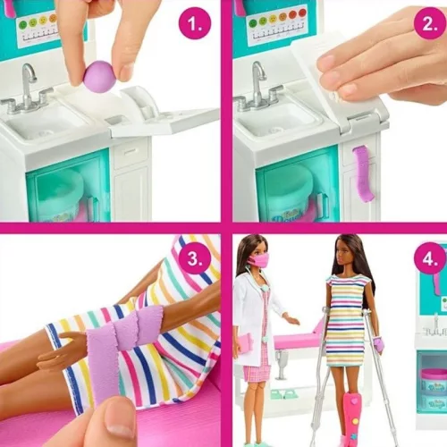 Barbie Karrierbaba játékbaba – Mobilklinika játékszett babával