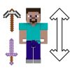 Minecraft Gyűjthető karakterek - Steve játékfigura 