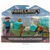 Minecraft 2 db-os figuraszett - Steve és páncélos paripa