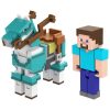 Minecraft 2 db-os figuraszett - Steve és páncélos paripa