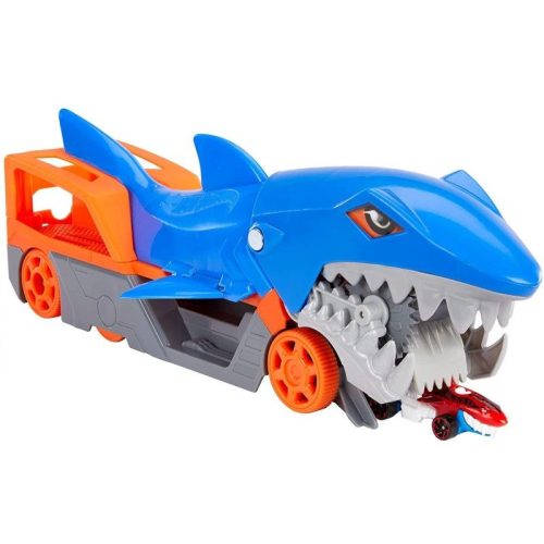 Hot Wheels Autófaló cápa játékszett kisautóval