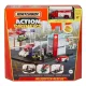 Matchbox Action Drivers Helikopteres mentőállomás játékszett