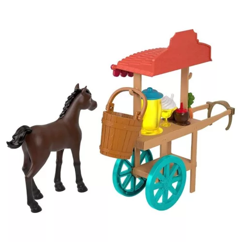 Szilaj Zabotálanok fagyi árus kocsi karneváli pavilon póni játékszett