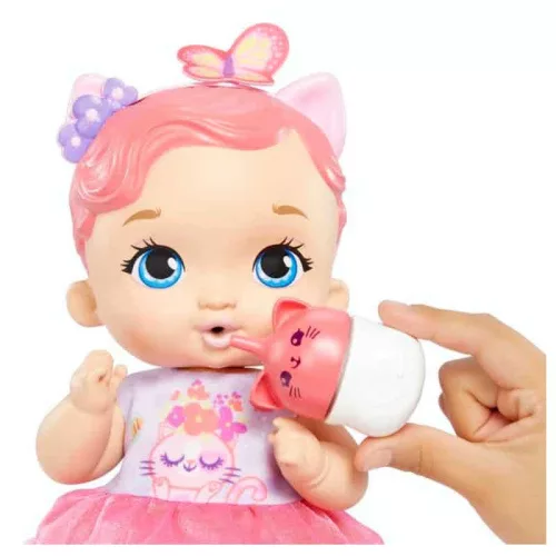 My Garden Baby Édi bédi Gondoskodás pisilő cica játékbaba – kék szemű