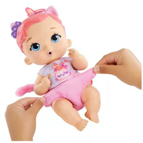 My Garden Baby Édi bédi Gondoskodás pisilő cica játékbaba – kék szemű