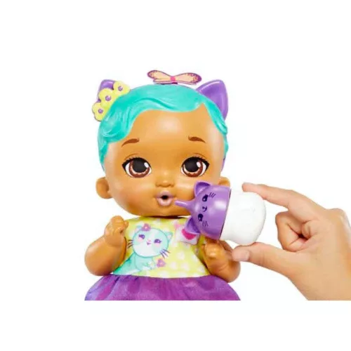 My Garden Baby Édi bédi Gondoskodás játékbaba – pisiلő, barna szemű cica baba