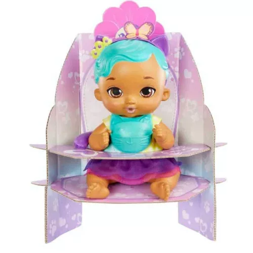 My Garden Baby Édi bédi Gondoskodás játékbaba – pisiلő, barna szemű cica baba