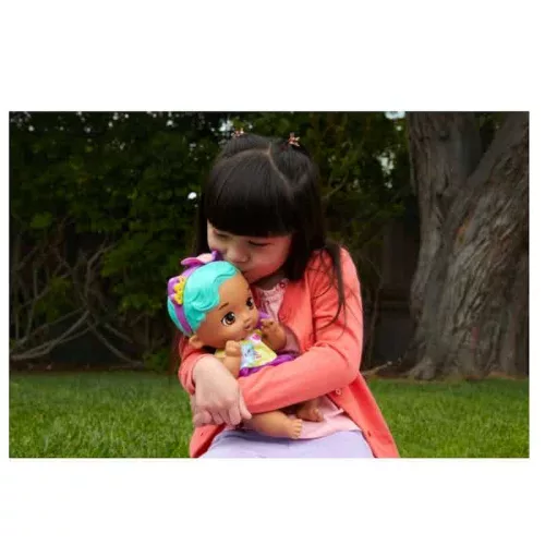 My Garden Baby Édi bédi Gondoskodás játékbaba – pisiلő, barna szemű cica baba