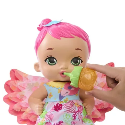 My Garden Baby Édi bédi Gondoskodás rózsaszín flamingó játékbaba