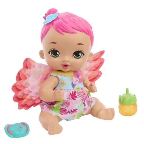 My Garden Baby Édi bédi Gondoskodás rózsaszín flamingó játékbaba