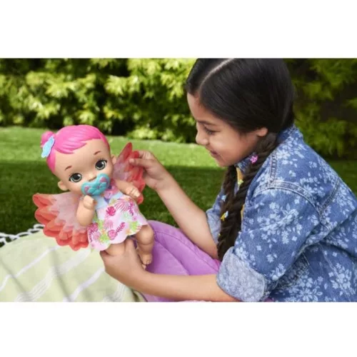 My Garden Baby Édi bédi Gondoskodás rózsaszín flamingó játékbaba