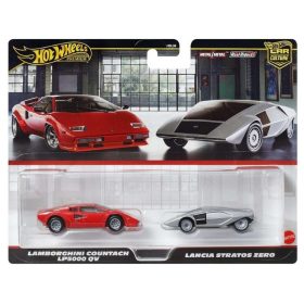 Hot Wheels Premium Car Culture 2-es csomag – Lamborghini Countach LP5000 QV és Lancia Stratos Zero