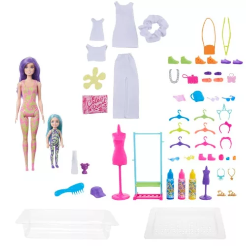 Barbie Color Reveal meglepetés divatbaba ruhatervező játékszett
