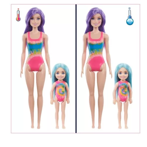 Barbie Color Reveal meglepetés divatbaba ruhatervező játékszett