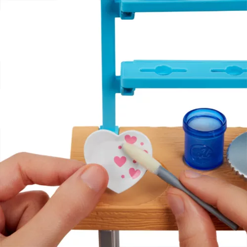 Barbie Feltöltődés műterem játékszett gyurmával és babával