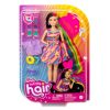 Barbie Totally Hair - Baba Szívecskés hajdísszel