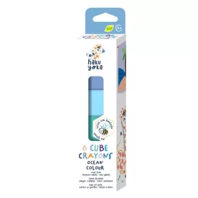 Haku Yoka Kockák méhviaszos zsírkréta 6 db-os készlet – Óceán