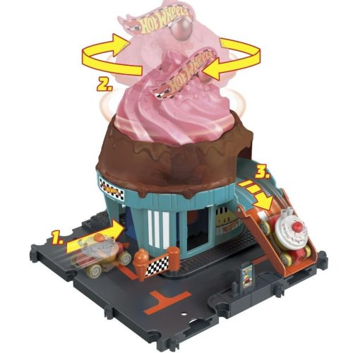 Hot Wheels City – Belvárosi csokis fagyiörvény alap pályaszett