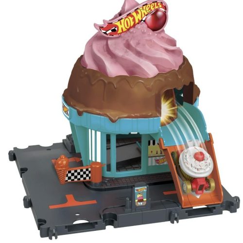 Hot Wheels City – Belvárosi csokis fagyiörvény alap pályaszett