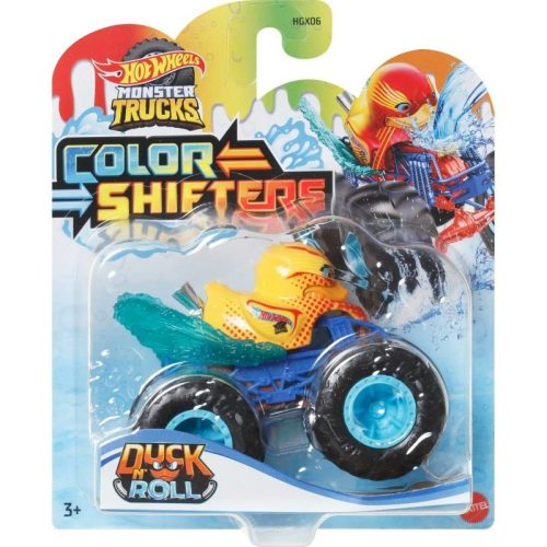 Hot Wheels Monster Trucks Color Shifters színváltós kisautó - Duck 'N Roll