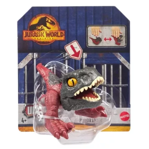 Jurassic World Világuralom fogcsattogató Pyroraptor játékfigura