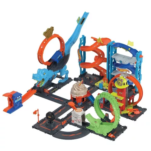 Hot Wheels City tűzoltóállomás játékszett