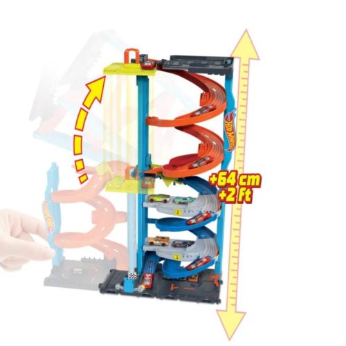 Hot Wheels City 2 az 1-ben Versenytorony pályaszett