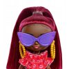 Barbie Extra Mini Minis figura - Vörös hajú baba pink csókos ruhában