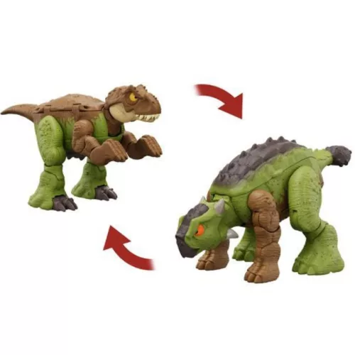 Jurassic World Fierce Changers Tyrannosaurus Rex és Ankylosaurus átalakítható játékfigura