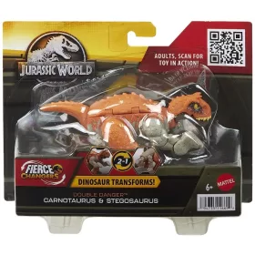 Jurassic World Fierce Changers átalakítható játékfigura – Carnotaurus és Stegosaurus