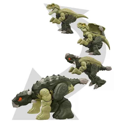Jurassic World Fierce Changers átalakítható dinoszaurusz játékfigura – Tyrannosaurus Rex és Ankylosaurus