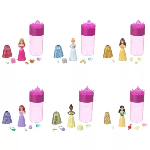 Disney Hercegnők Color Reveal meglepetés mini baba – 2. sorozat