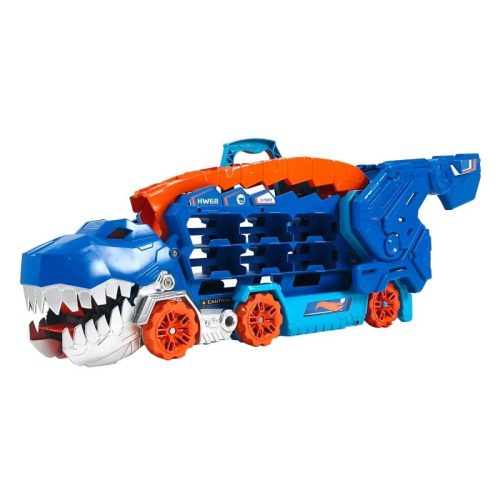 Hot Wheels City Átalakítható Ultimate autószállító T-Rex játékszett
