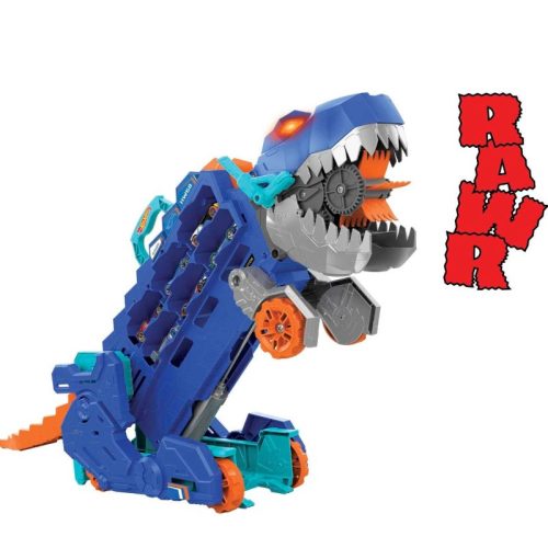 Hot Wheels City Átalakítható Ultimate autószállító T-Rex játékszett