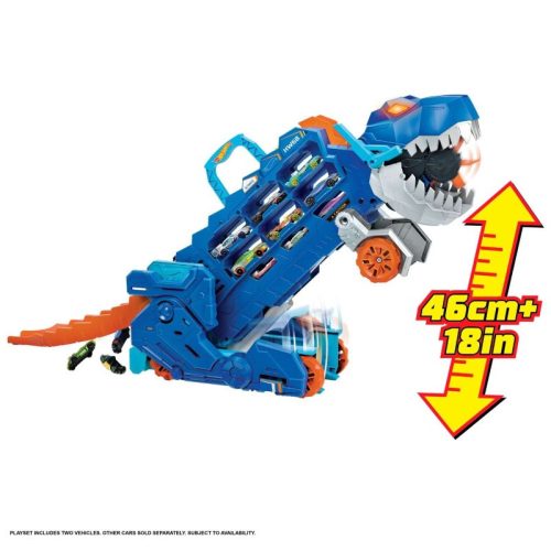 Hot Wheels City Átalakítható Ultimate autószállító T-Rex játékszett