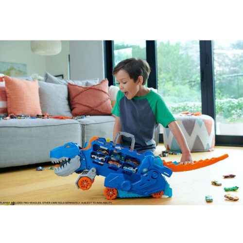 Hot Wheels City Átalakítható Ultimate autószállító T-Rex játékszett