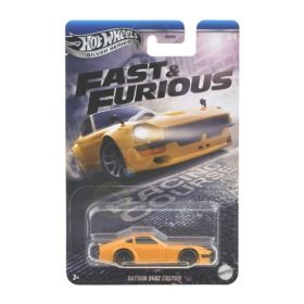 Hot Wheels Silver Series Fast & Furious Datsun 240Z Custom kisautó (1:64, sárga)