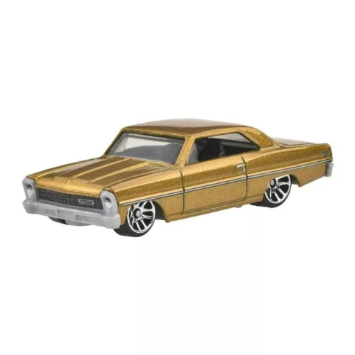 Hot Wheels Silver Series Fast & Furious 1966 Chevy Nova kisautó (1:64, arany)
