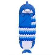   Happy Nappers 2 az 1-ben nagy hálózsák - Kék cápa (168 cm)