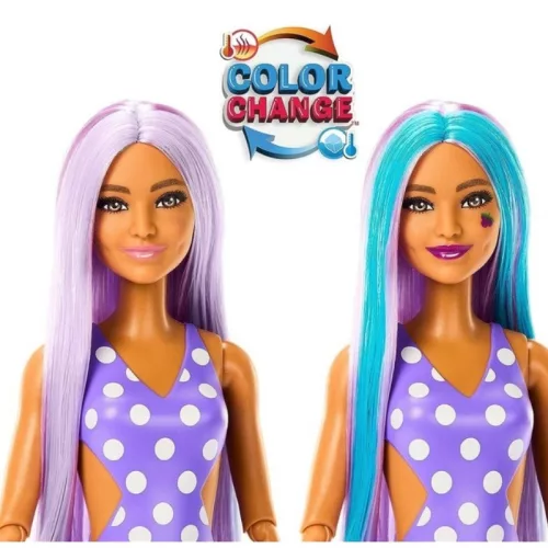 Barbie Slime Reveal Állati buli meglepetés divatbaba – Szőlő illatú