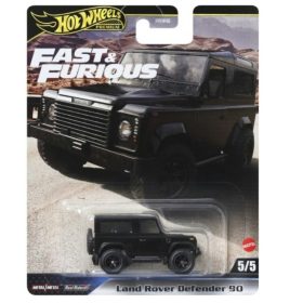 Hot Wheels Deluxe Halálos iramban kisautó – Land Rover Defender 90 fekete (1:64)