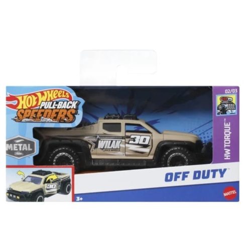 Hot Wheels Felhúzható kisautók - HW Torque 02/03 - Off Duty