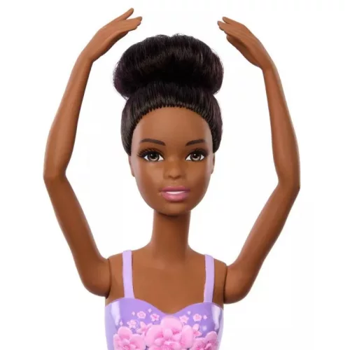 Barbie fekete hajú balerina játékbaba