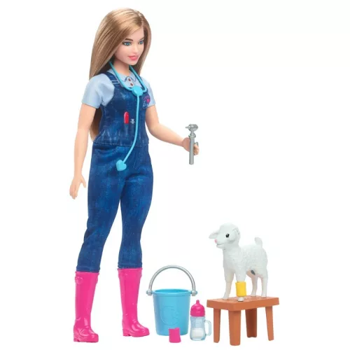 Barbie 65. évfordulós Karrier játékszett – Állatorvos baba
