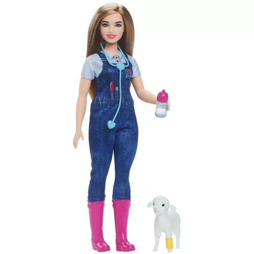 Barbie 65. évfordulós Karrier játékszett – Állatorvos baba