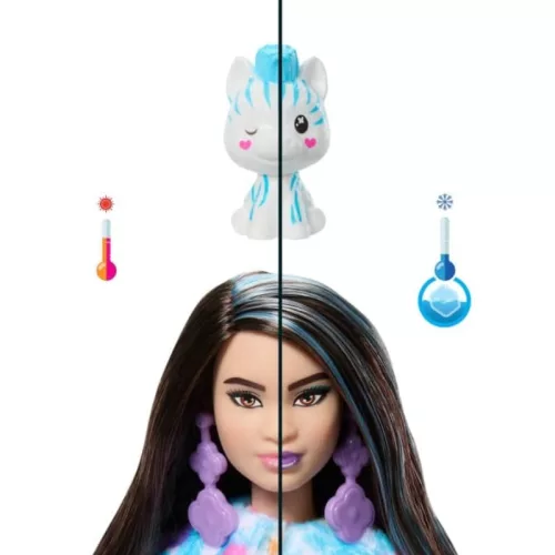 Barbie Cutie Reveal meglepetés divatbaba – Zebra (7. sorozat)