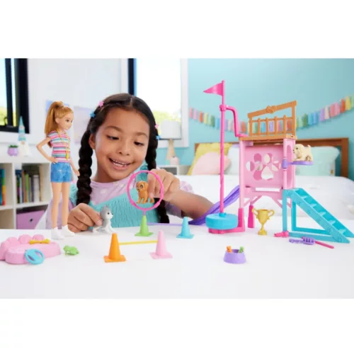 Barbie Barbie and Stacie to The Rescue kutyaiskola játékszett