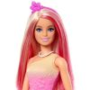 Barbie Dreamtopia Rózsaszín hajú hercegnő baba