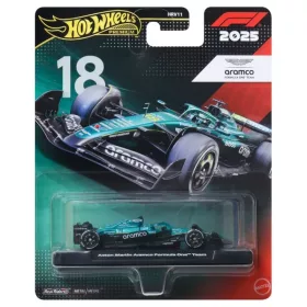 Hot Wheels Premium F1 kisautó – Aston Martin Aramco AMR25, Lance Stroll #18